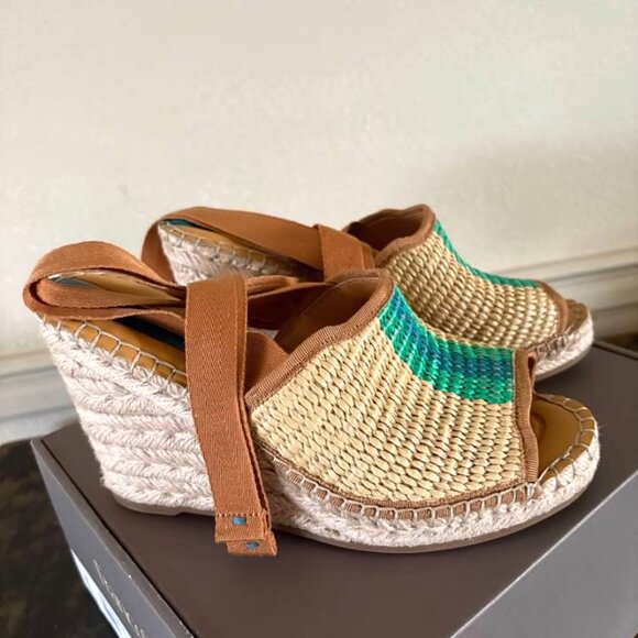 Sarto B y Franco Sarto Sierra Wedge Espadrille Sandal- SZ 8 & 9 - Picture 3 of 5